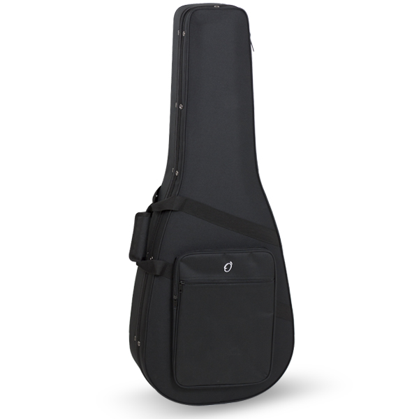 Estuche Fibra Guitarra Clásica Cuero Negro Cibeles - La