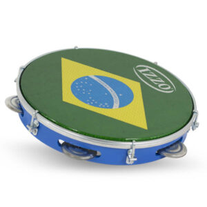 Pandeiro 10" Abs P/Brasil Izzo Ref. Iz3438 Azul